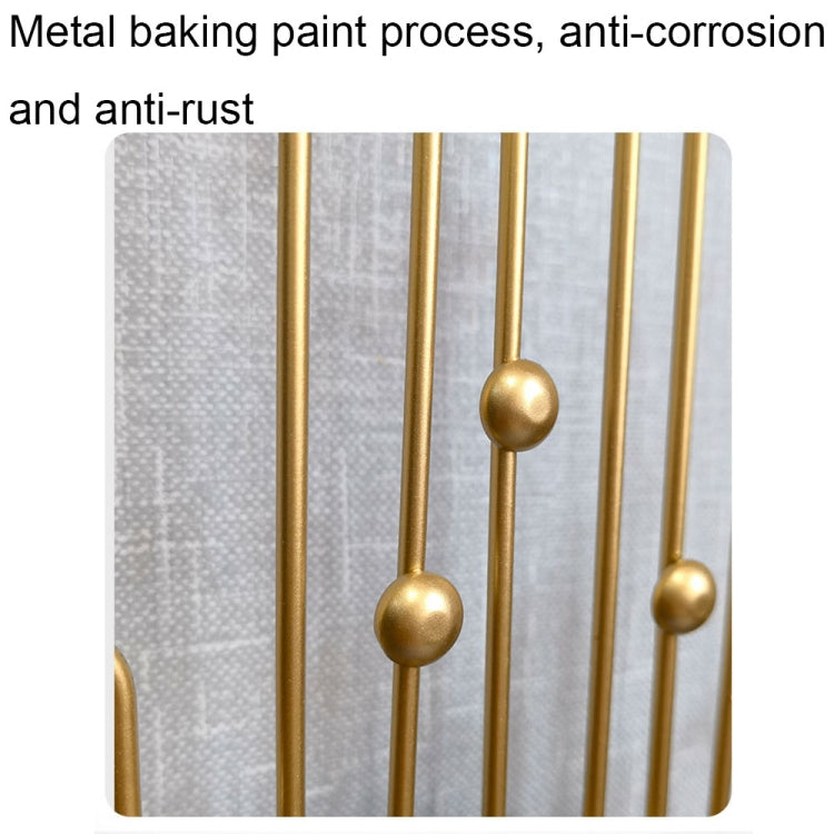 YX0801 Simple Art Living Room Background Wall Decoration Clock Mute Wall Clock, Color: 80cm Gold