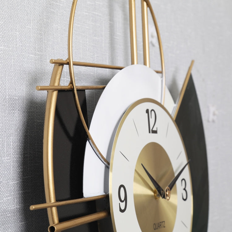 Living Room Porch Decorative Wall Clock Iron Home Mute Swing Clock(YX069)