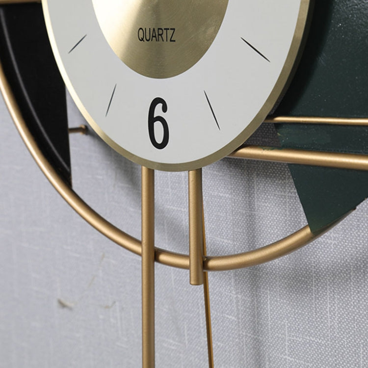 Living Room Porch Decorative Wall Clock Iron Home Mute Swing Clock(YX069)