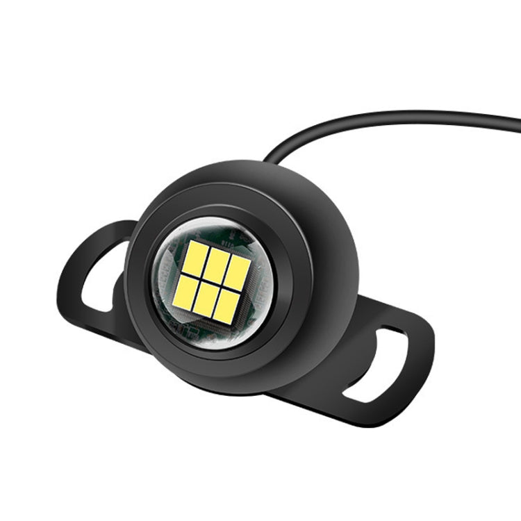 Car LED Ultra -Bright Electric Eye Reversing Light External Bulb Modified Universal Auxiliary Light, Style: Long Bright Black Shell
