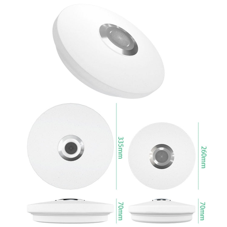 Remote Control Bluetooth LED Ceiling Lamp RGB Music Rhythm Color Changing Lamp, Dimensions: 26cm