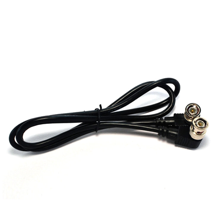 BNC Male to Male Elbow Audio and Video Cable Coaxial Cable, Length: 1m