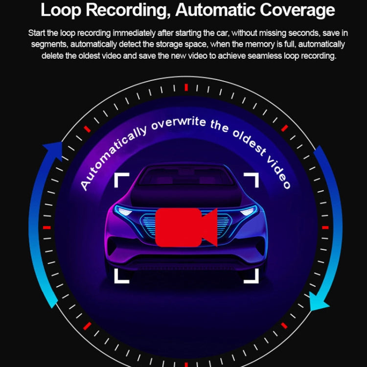 L601 HD Night Vision Electronics Dog Reversing Image Driving Recorder, Style: Standard Version