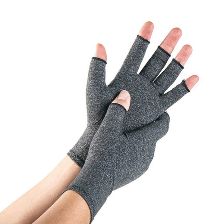 Outdoor Half Finger Joint Care Compression Cycling Gloves, Size: