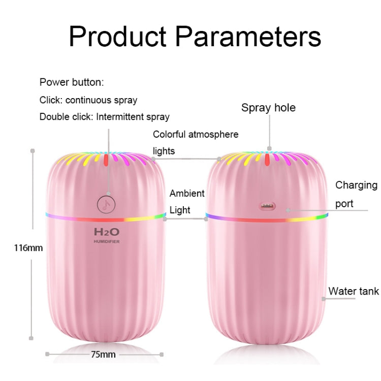 Colorful Cup USB Ambient Light Air Humidifier Desktop Car Marquee Humidifier