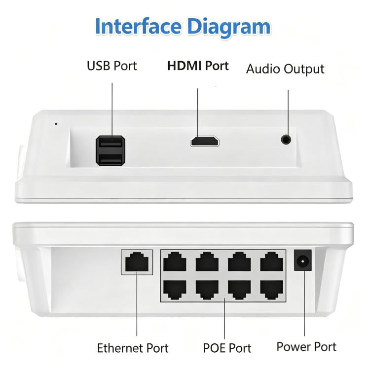 4CH 4K 8MP POE NVR With 11.6-Inch Monitor H.265 Network Video Recorder For Security Camera System
