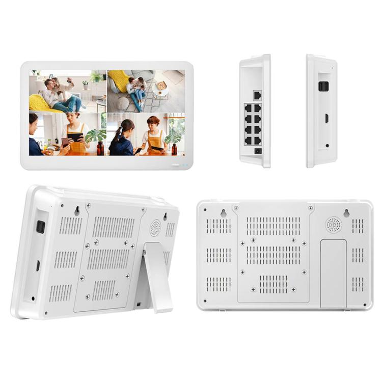 4CH 4K 8MP POE NVR With 11.6-Inch Monitor H.265 Network Video Recorder For Security Camera System