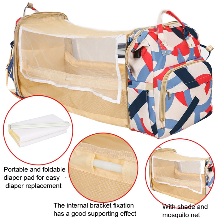 Multifunction Diaper Baby Bag with Changing Station, Foldable Bassinet and USB Charge Port