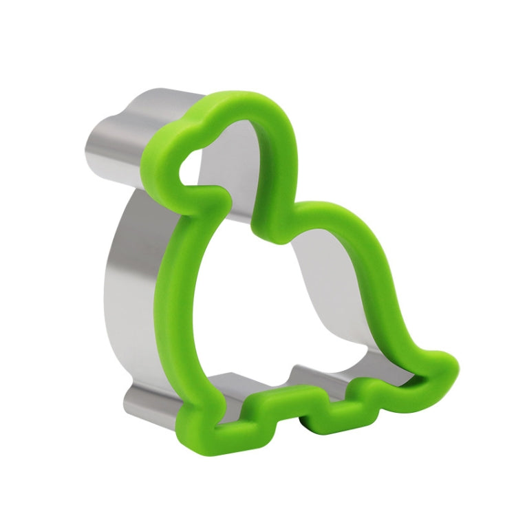 2pcs Stainless Steel Sandwiches Bread Cutting Model With Guards Fruits Vegetable Cookie Mould, Size: Large Dinosaur(Color Random Delivery)