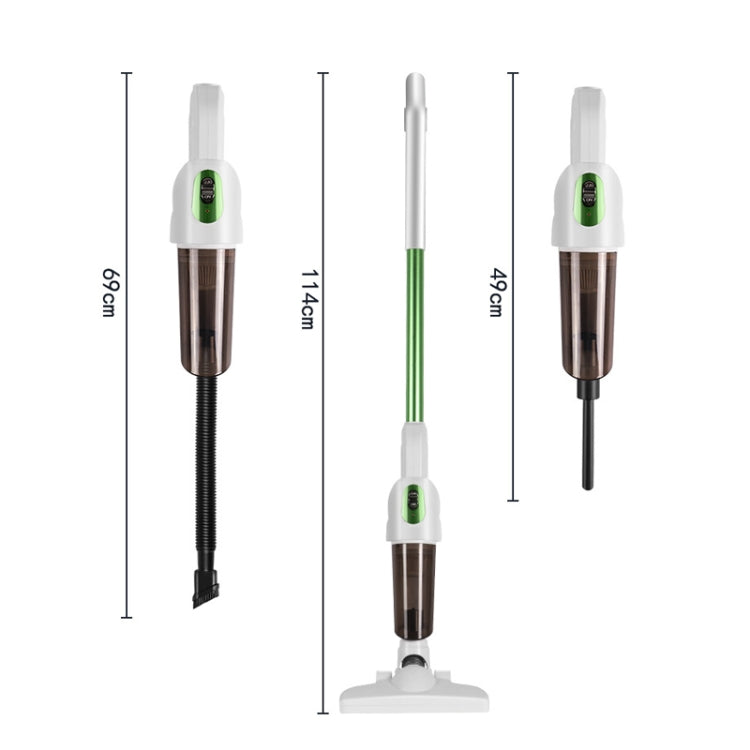 2 in 1 Power Suction Rechargeable Cordless Vacuum Cleaner For Home Office Car,Spec: Silver  20000Pa Deluxe Edition