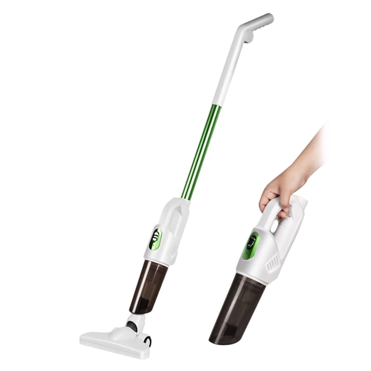 2 in 1 Power Suction Rechargeable Cordless Vacuum Cleaner For Home Office Car,Spec: Green  20000Pa Deluxe Edition