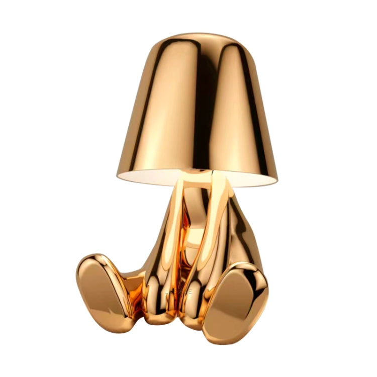 Cute Doll Shape Touch Adjustable Desk Lamp Mini Bedroom Rechargeable Night Light, Spec: 8062