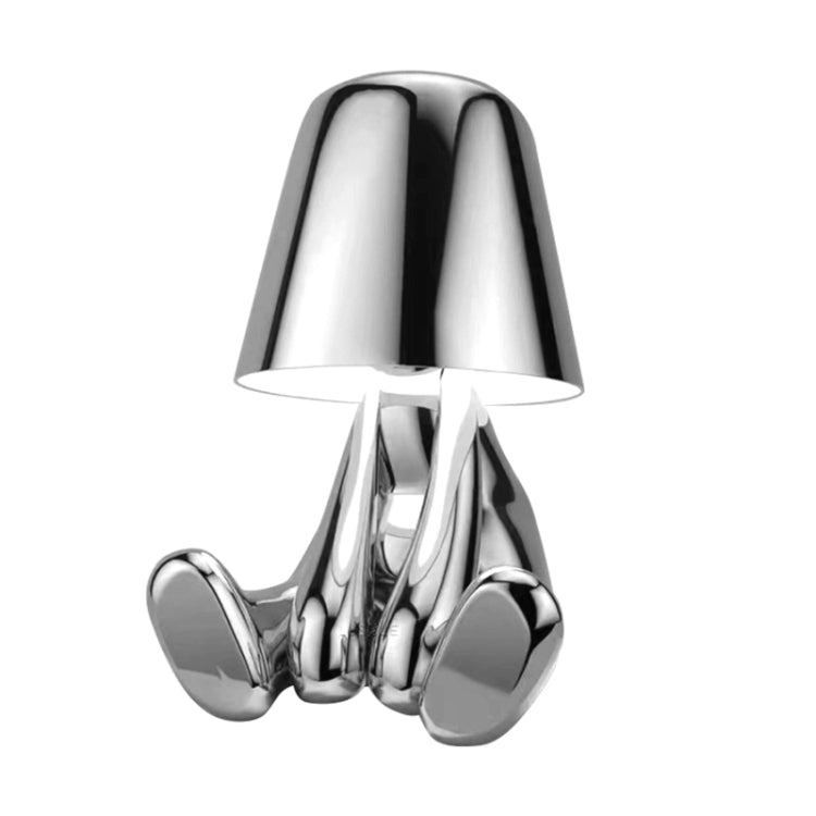 Cute Doll Shape Touch Adjustable Desk Lamp Mini Bedroom Rechargeable Night Light, Spec: 8062