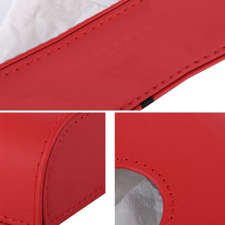 Car Leather Tissue Box Seat Napkin Box