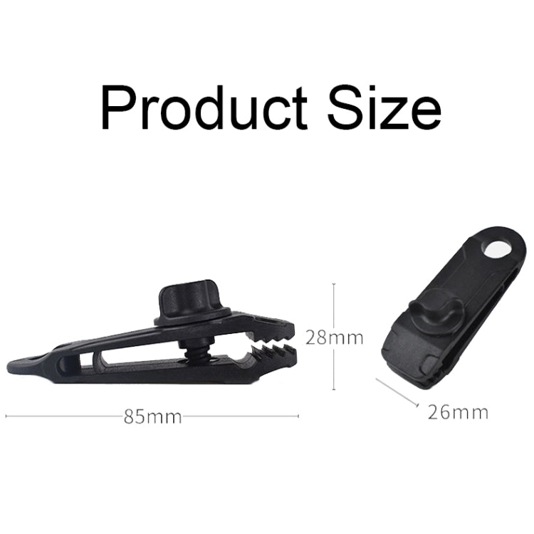 10pcs Tent Additional Pull Point Shark Clips Outdoor Camping Canopy Windproof Clip