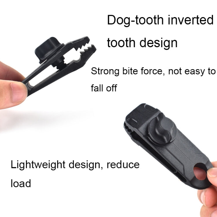 10pcs Tent Additional Pull Point Shark Clips Outdoor Camping Canopy Windproof Clip
