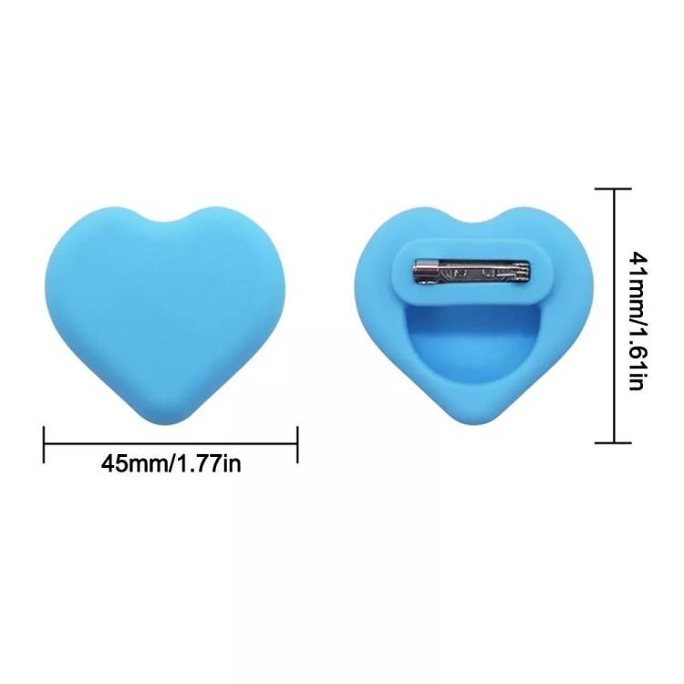 For AirTag 2nd Gen / AirTag 1st Gen Tracker Heart-Shape Silicone Case With Safety Pins Hidden Inside Clothes Shoes