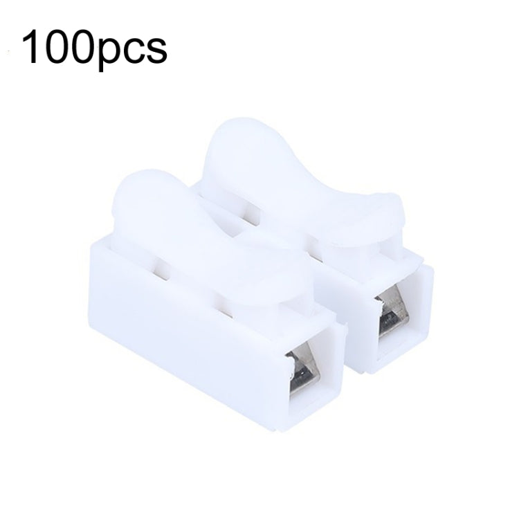 100pcs Self-Locking Push Type Ceiling Light Quick Terminal Block, Specification: CH-2