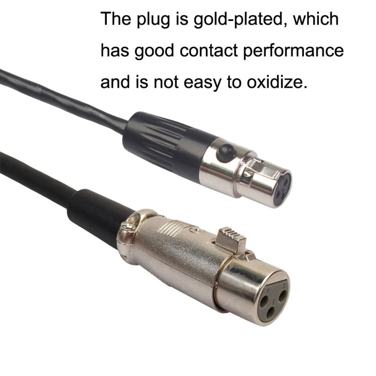Xlrmini Caron Female To Mini Female Balancing Cable For 48V Sound Card Microphone Audio Cable, Length: 2m