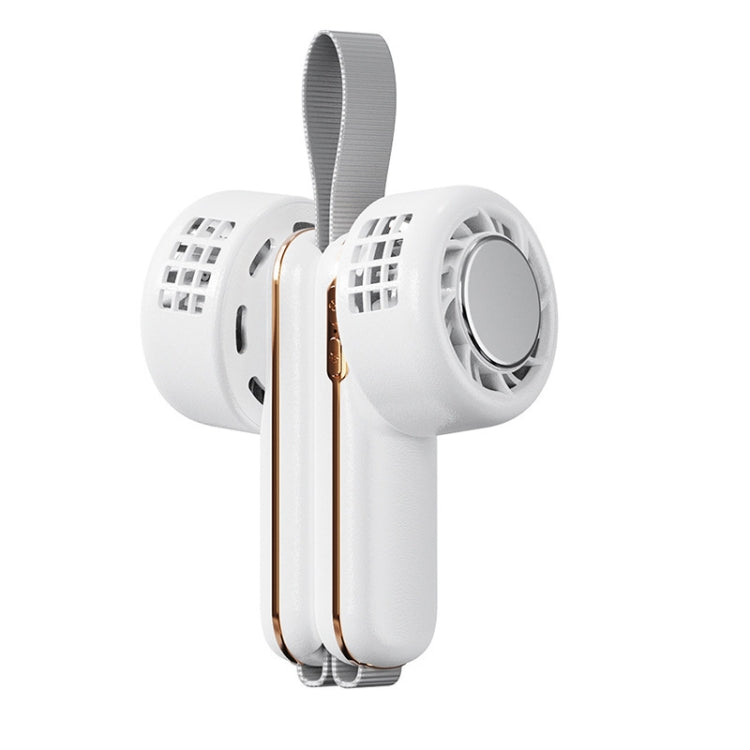 RD11 Hanging Neck Fan Silent Leafless Turbine Semiconductor Cooling Air Conditioner USB Handheld Fan