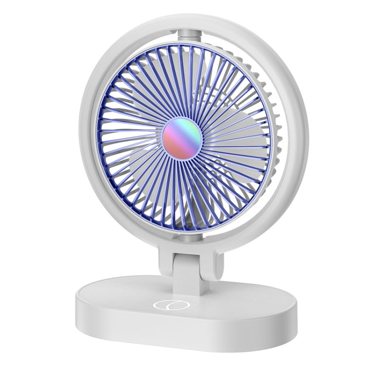 USB Lighting Fan Home Rotatable Dressing Table Fill Light Small Fan