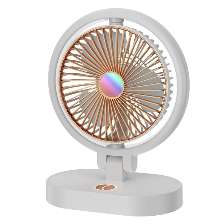 USB Lighting Fan Home Rotatable Dressing Table Fill Light Small Fan