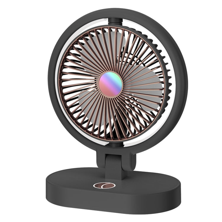 USB Lighting Fan Home Rotatable Dressing Table Fill Light Small Fan