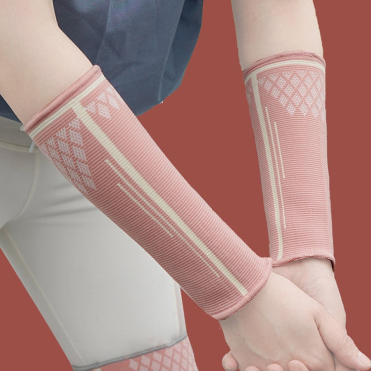 1pair Volleyball Protector Wrist Guards Sports Extended Arm Guards, Size: S (Pink)