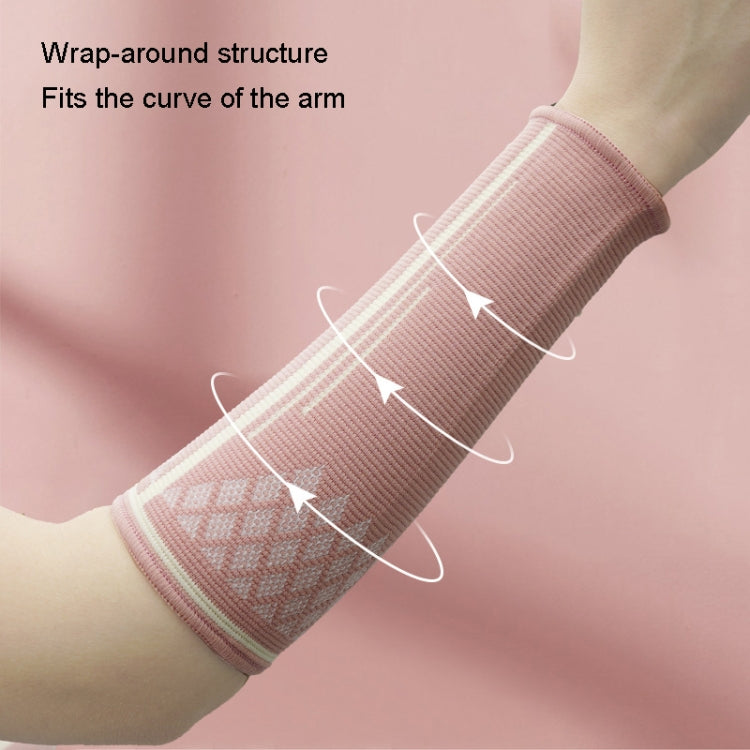 1pair Volleyball Protector Wrist Guards Sports Extended Arm Guards, Size: L (Pink)