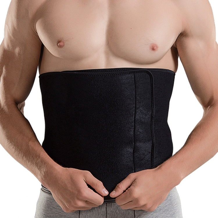Sports Waist Belt Fitness Girdle Belly Belt Sweatproof Wide Waistband, Specification: M 20x95cm (Black)