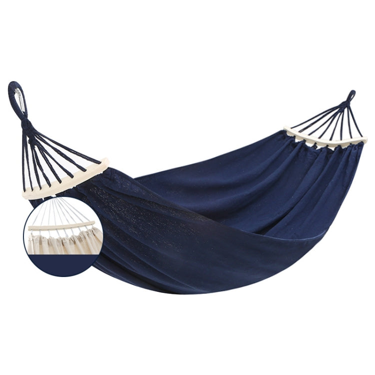 KLY829 Camping Indoor Hammock Outdoor Swing, Style: Single Reinforcement Anti-rollover Royal Blue