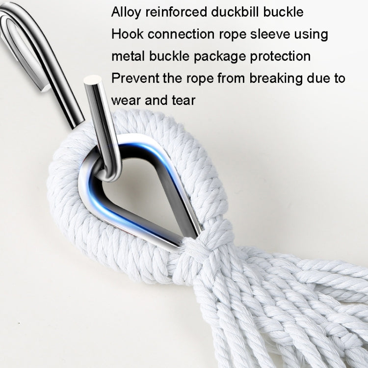 KLY829 Camping Indoor Hammock Outdoor Swing, Style: Double Reinforcement Anti-rollover Royal Blue