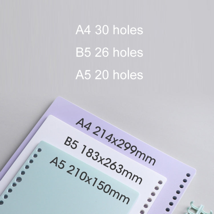 5sets Frosted Loose-Leaf Book Cover DIY Hand Book Cover, Size: A4