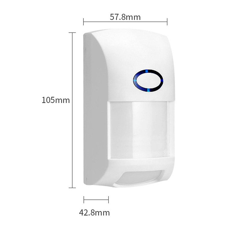Tuya ZigBee Human Body Infrared Detection Alarm Intelligent Mobile Detection Anti-theft Movement Sensor(White)
