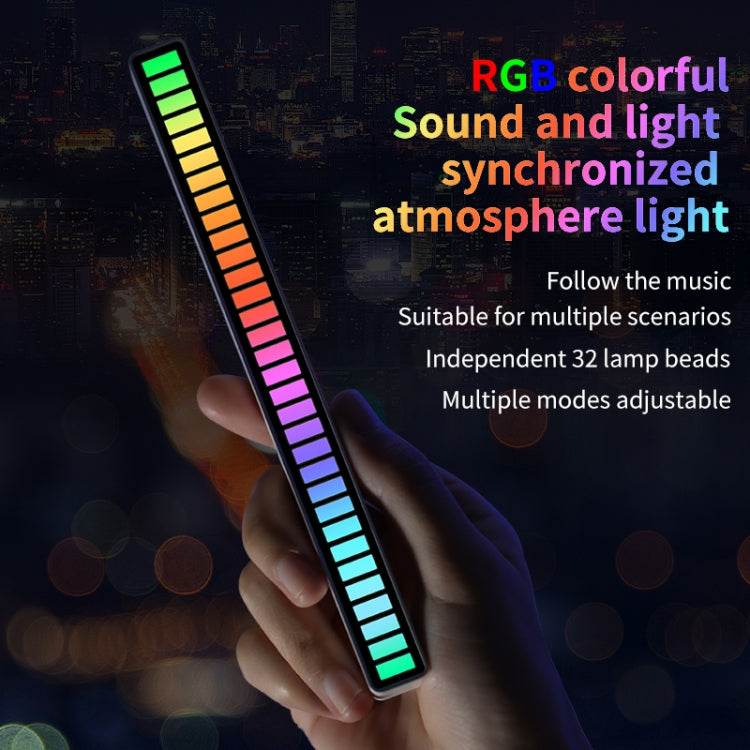 RGB Sound-controlled Rhythmic Response Lights Music Ambient LED Pick-up Lights Charging