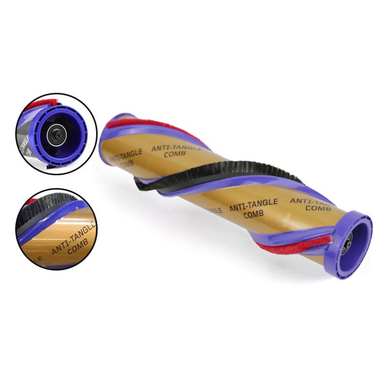 For Dyson V11 V15 Vacuum Cleaner Original Anti-winding Suction Head Brush Bar Roller - Gold
