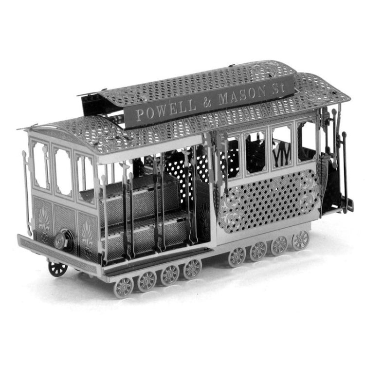 Cable Car 3D Three-dimensional Metal Car Assembly Model DIY Puzzles Toy