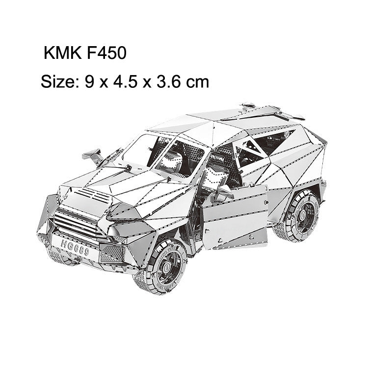 KMK F450 3D Three-dimensional Metal Car Assembly Model DIY Puzzles Toy