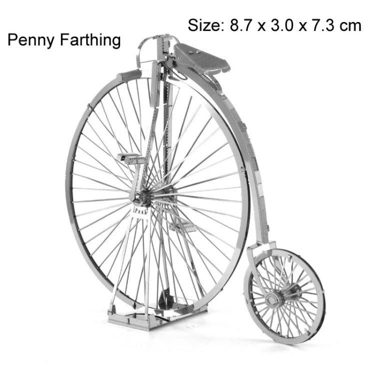 Penny Farthing 3D Three-dimensional Metal Car Assembly Model DIY Puzzles Toy
