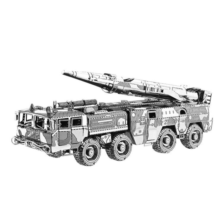 Missile Carrier 3D Three-dimensional Metal Car Assembly Model DIY Puzzles Toy
