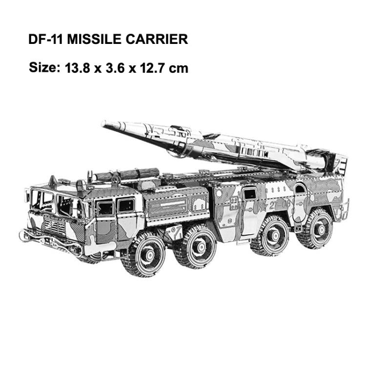 Missile Carrier 3D Three-dimensional Metal Car Assembly Model DIY Puzzles Toy