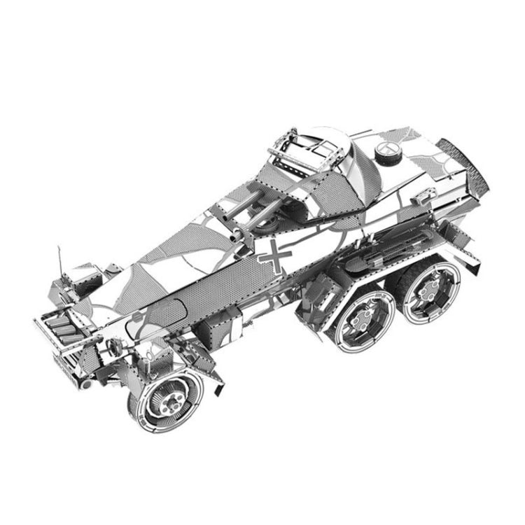 Armored Car 3D Three-dimensional Metal Car Assembly Model DIY Puzzles Toy