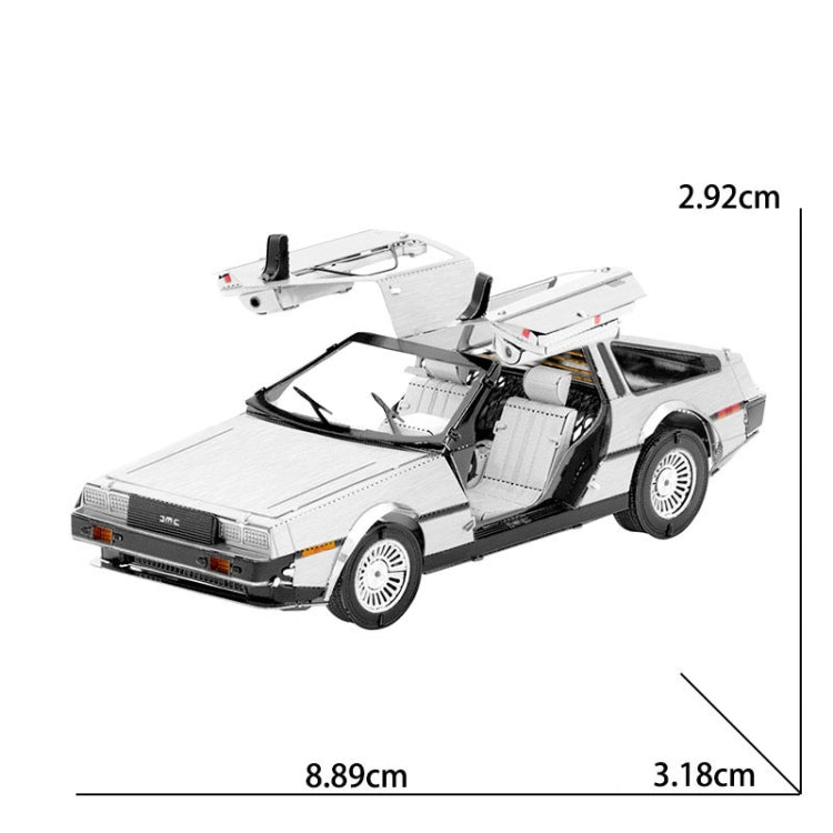 Time Machine 3D Three-dimensional Metal Car Assembly Model DIY Puzzles Toy