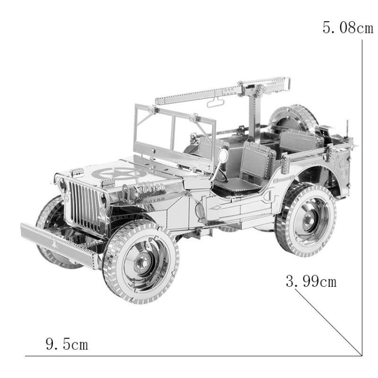 Jeep 3D Three-dimensional Metal Car Assembly Model DIY Puzzles Toy