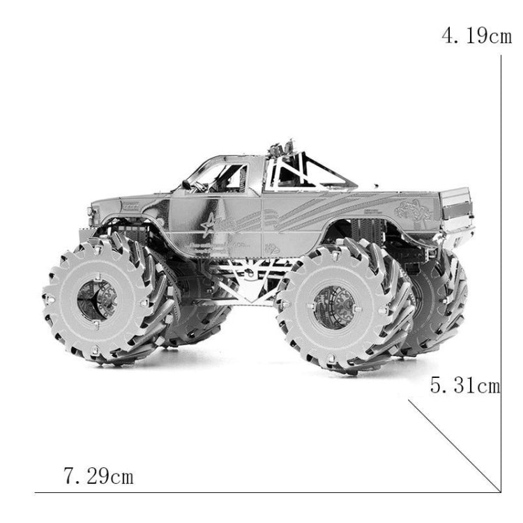 Monster Truck 3D Three-dimensional Metal Car Assembly Model DIY Puzzles Toy