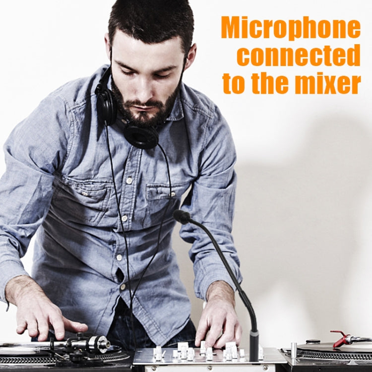 DJ1 Dynamic Gooseneck Conference Microphone Mixer DJ Stage Performance Microphone Rod