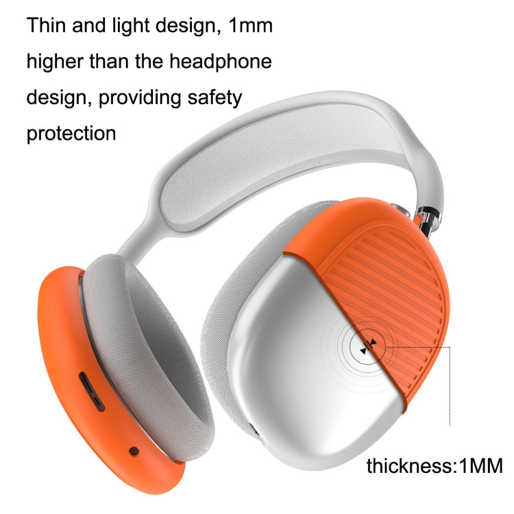 T2 For Apple AirPods Max 1pair Bluetooth Headset Anti-Fall Silicone Protective Case