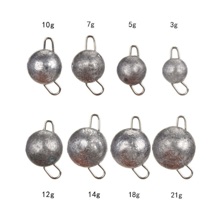 20pcs Fast Hanging Lead Pendant Lure Insertion Lead Inverted Lead, Specification: 18g