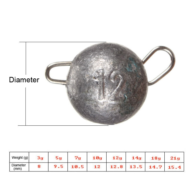 20pcs Fast Hanging Lead Pendant Lure Insertion Lead Inverted Lead, Specification: 18g