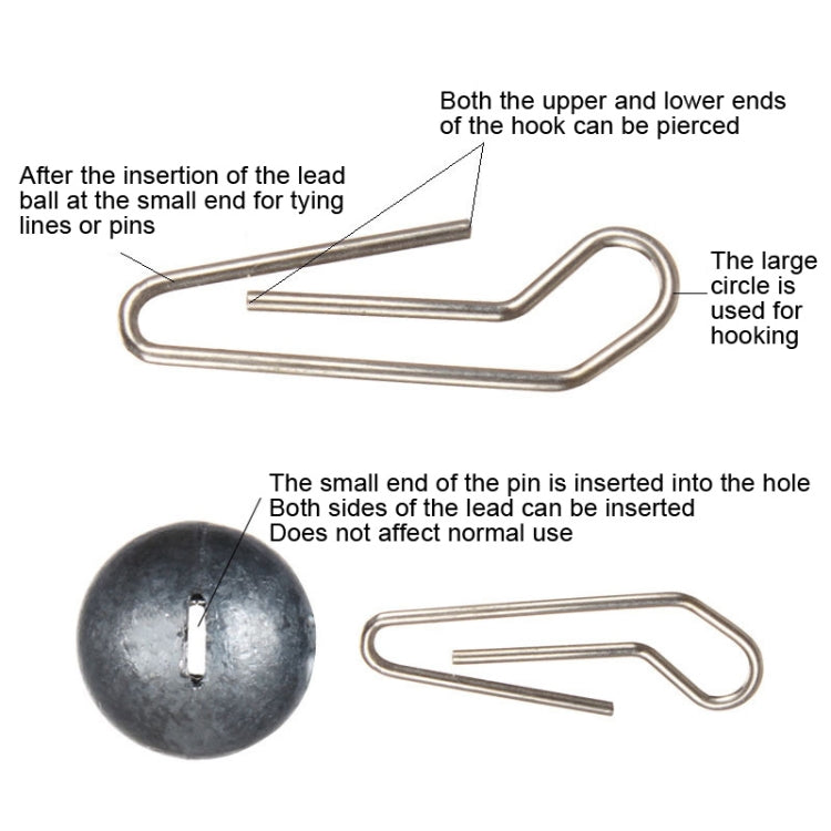 20pcs Fast Hanging Lead Pendant Lure Insertion Lead Inverted Lead, Specification: 18g
